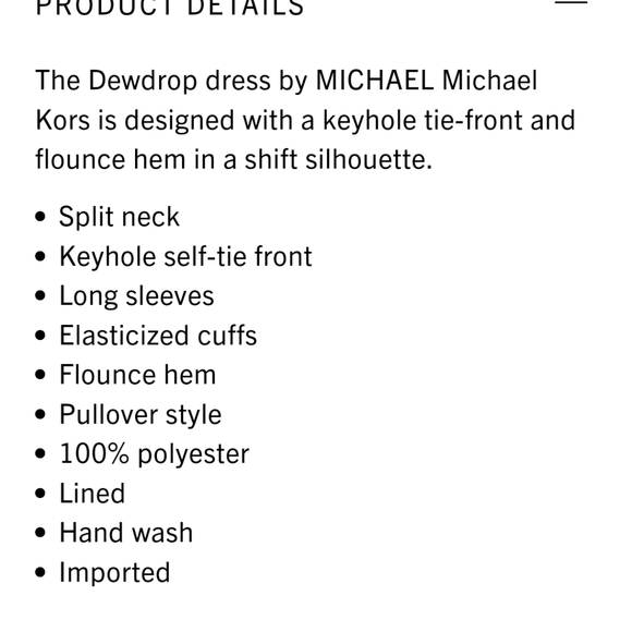 NWOT Michael Kors sz L Black Metalic Dewdrop Shift Dress - Picture 11 of 11